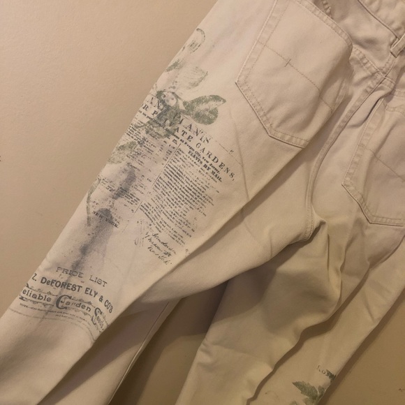 Vintage Ralph Lauren Floral/Script Print Jeans - Picture 3 of 15